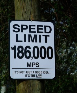 speed limit of light