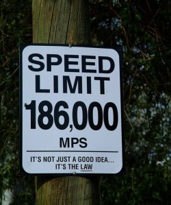 speed limit of light