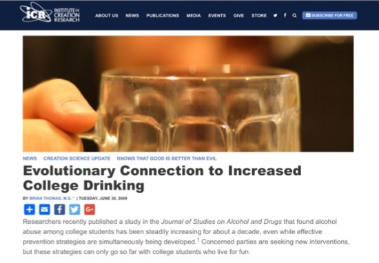 alchohol article ICR